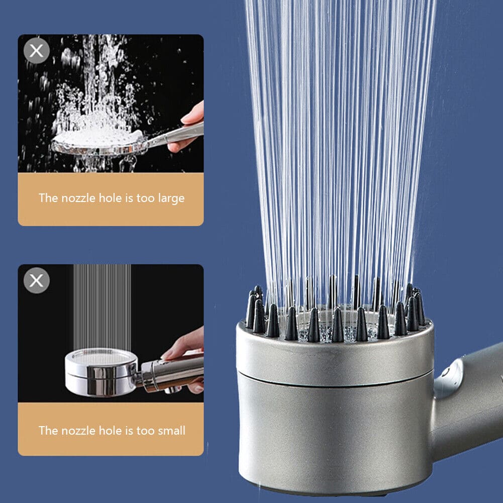 Turbocharged Shower Head, 3 Mode High Pressure Shower Head, Portable Filter Rainfall Faucet Tap, Water Booster Shower Head, Massage Shower Head with Filter, Adjustable High Water Pressure, Multifunctional Water Pressure Up Shower Head, Horrow Shower Head Turbocharged Shower Head, 3 Mode High Pressure Shower Head, Portable Filter Rainfall Faucet Tap, Water Booster Shower Head, Massage Shower Head with Filter, Adjustable High Water Pressure, Multifunctional Water Pressure Up Shower Head, Horrow Shower Head